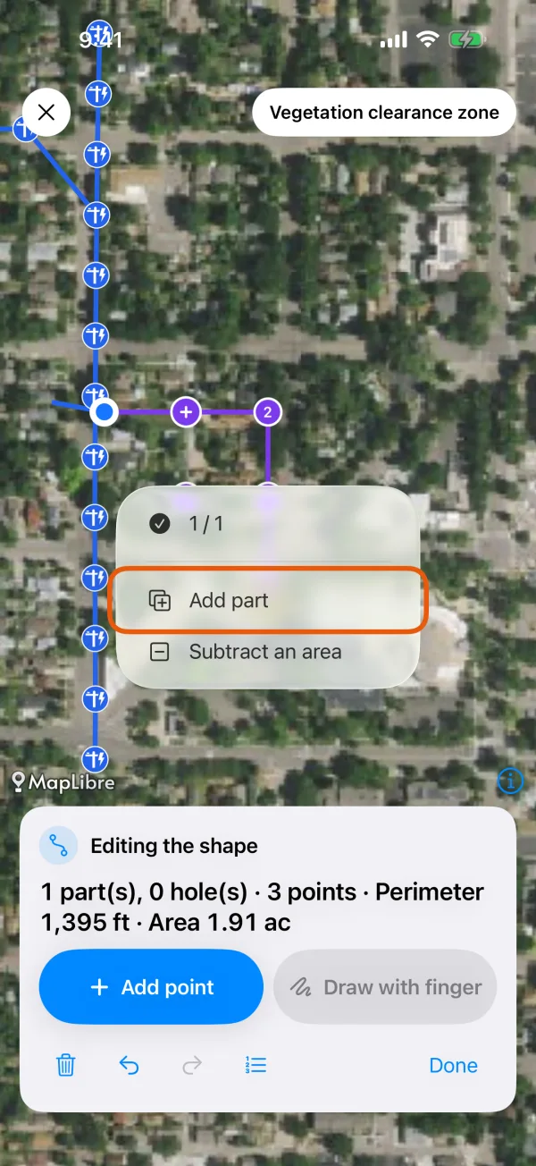 Add part and Subtract an area.