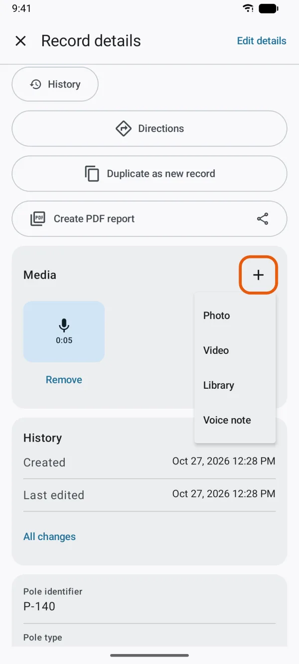 The Add menu under Media.