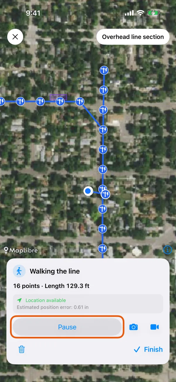 A walk in progress.